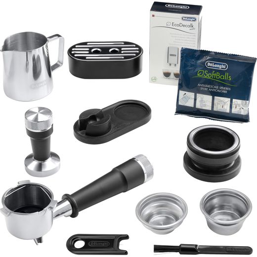De'Longhi La Specialista Arte EC9155.W Bean to Cup Coffee Machine - White - Exploded accessories shot